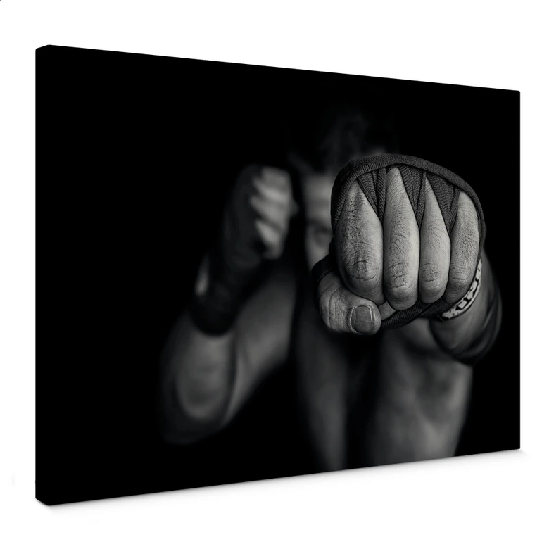 Canvastavla Vrican - Vänster rak linje 