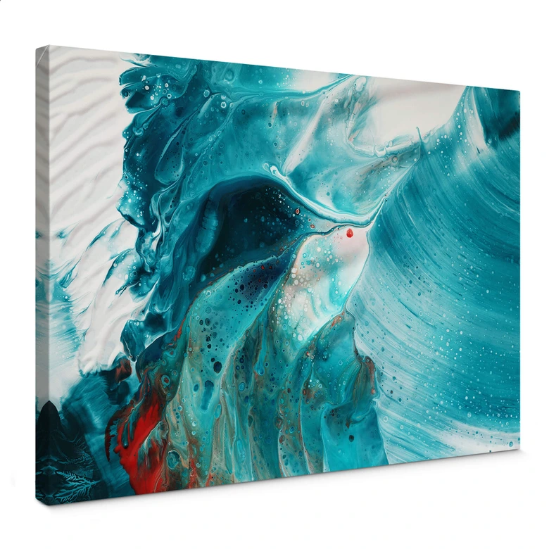 Leinwandbild Westum - Flying into the waves 