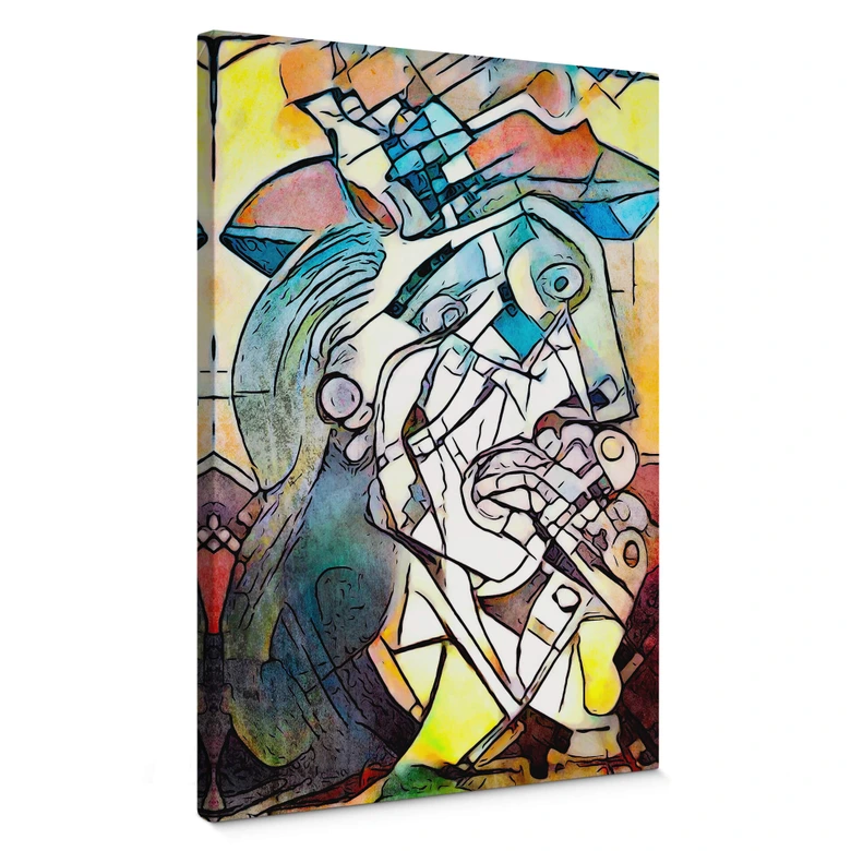 Leinwandbild Zamart - Hommage an Picasso - Die Frau 