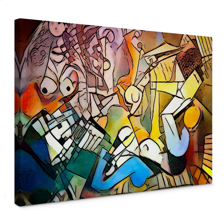 Leinwandbild Zamart - Hommage an Picasso - Die Frauen 
