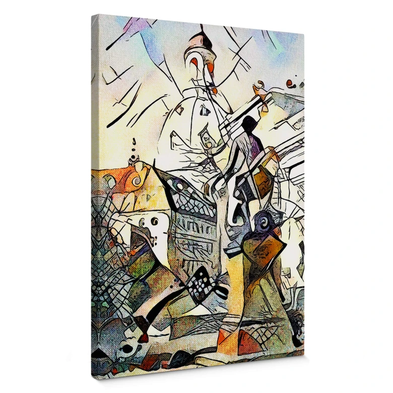 Canvastavla Zamart - Kandinsky möter Dresden 