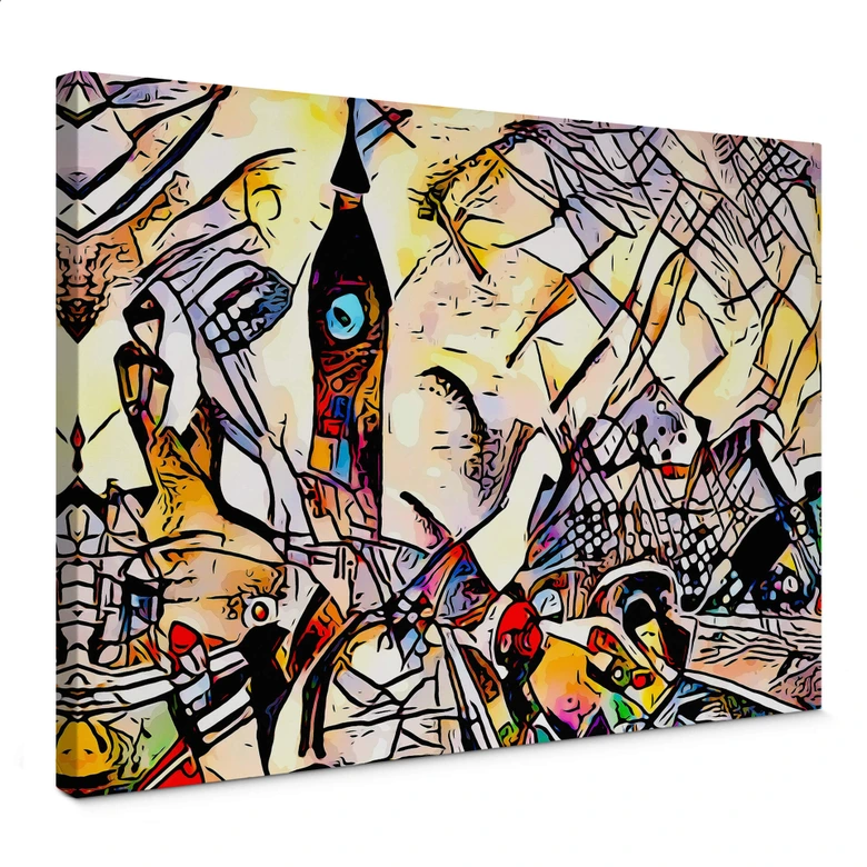 Leinwandbild Zamart - Kandinsky trifft London Big Ben 