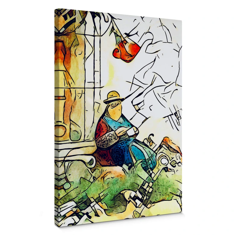 Leinwandbild Zamart - Kandinsky trifft Peru 
