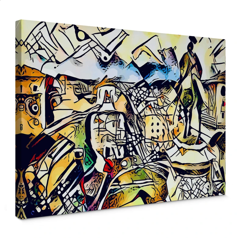 Leinwandbild Zamart - Kandinsky trifft Rom 