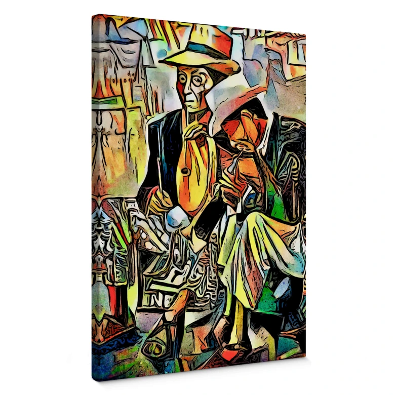 Tableau sur toile Zamart - Deux musiciens 