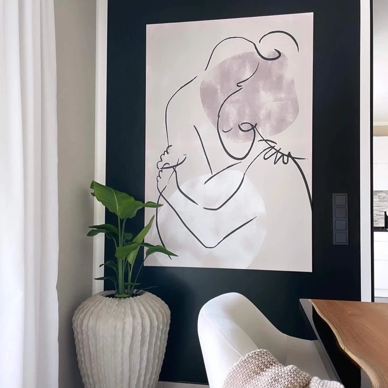 Lienzo 1X Studio - El Abrazo 