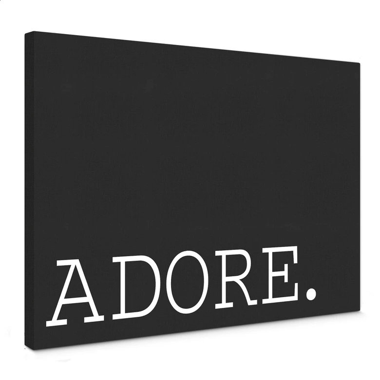 Leinwandbild - Adore s/w 