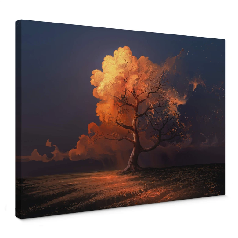 Lienzo aerroscape - Otoño tardío 