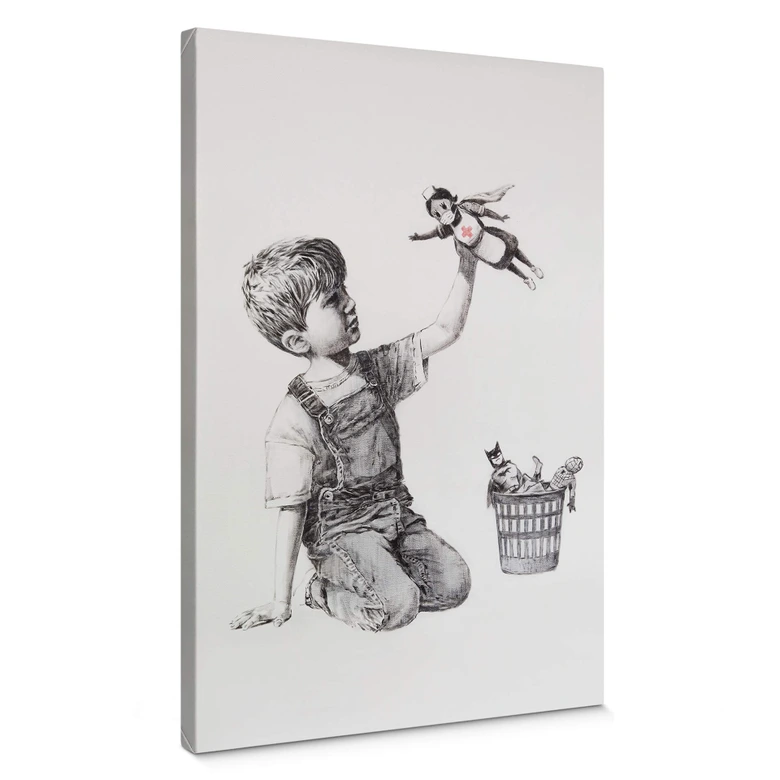 Tableau sur toile Banksy - Real Hero 