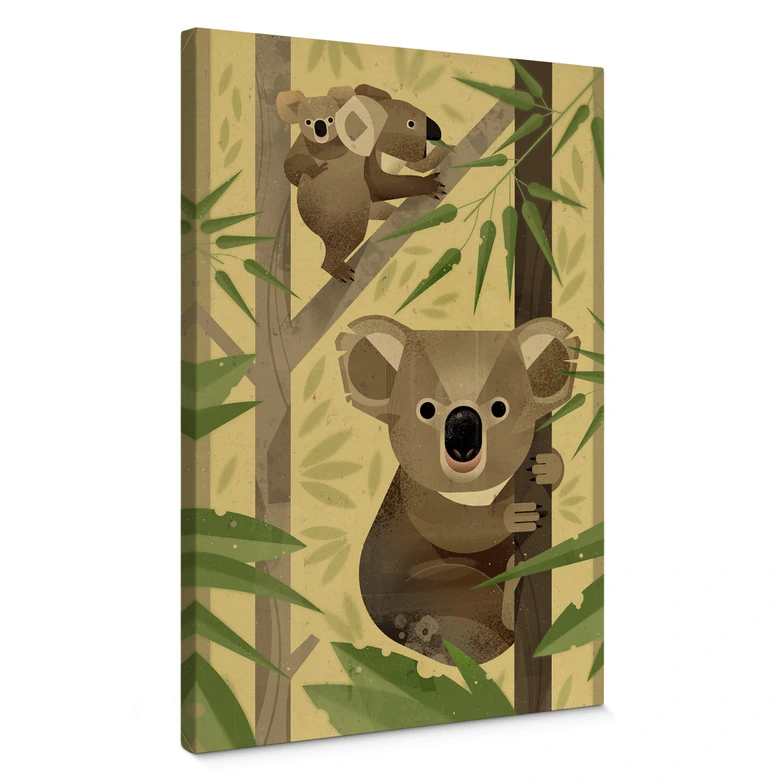 Leinwandbild Braun - Koala 