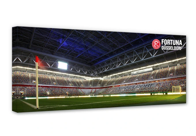 Leinwandbild Fortuna Düsseldorf Stadion Eckfahne 