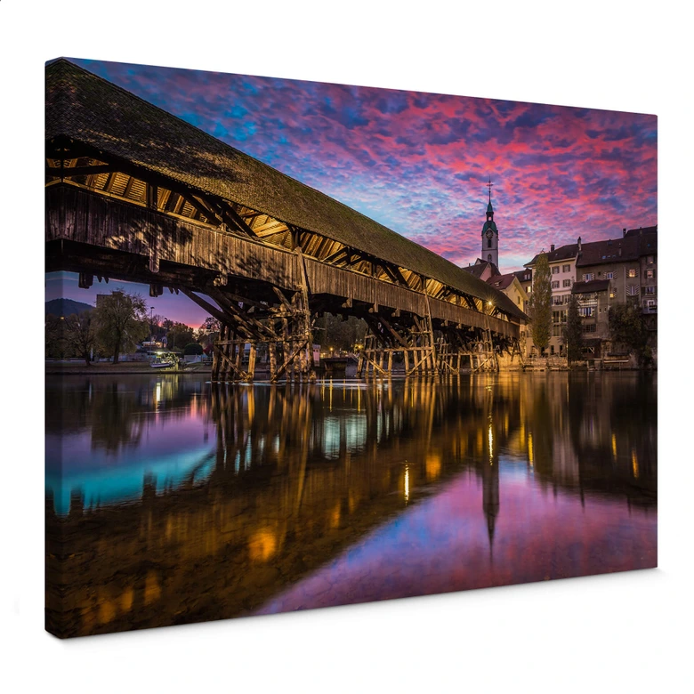 Leinwandbild Huber - Old Town Olten 