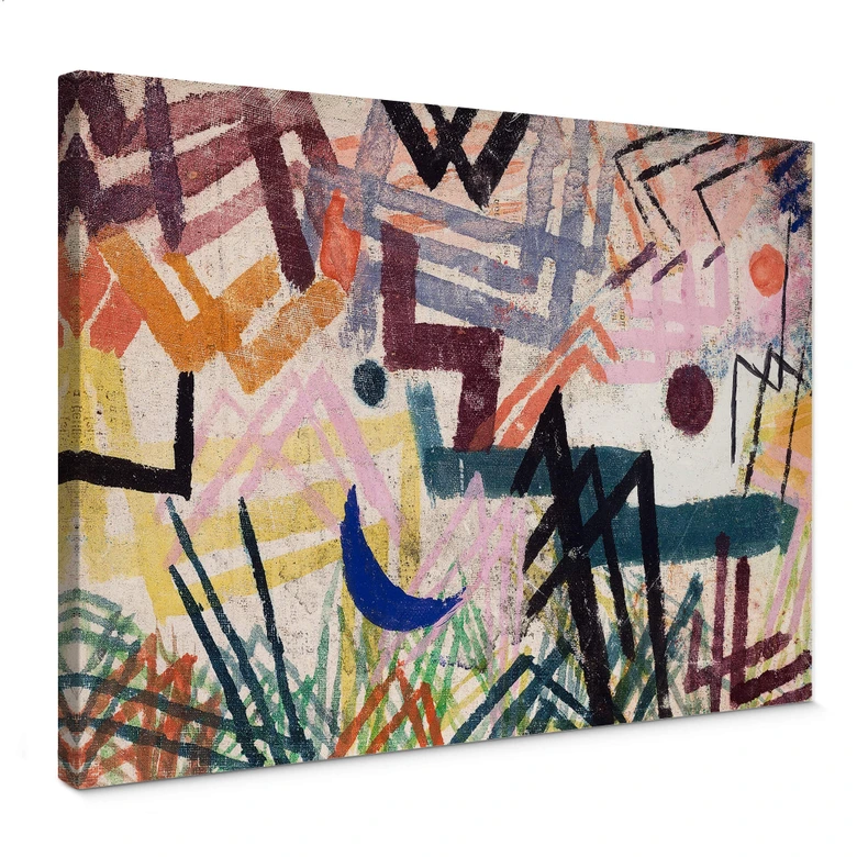 Leinwandbild Klee - Spiel der Kräfte einer Lechlandschaft 