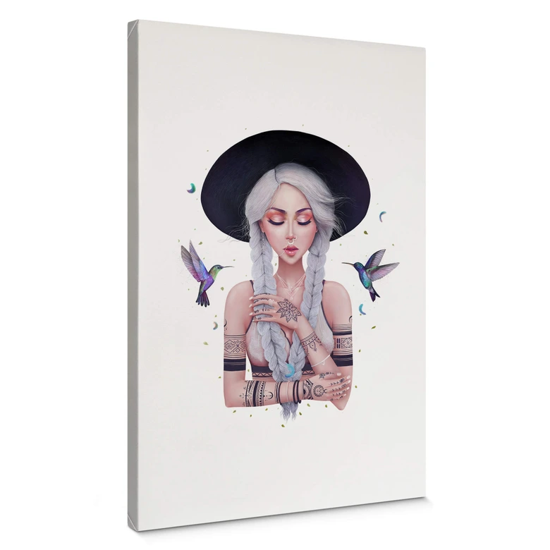 Leinwandbild Korenkova - Boho Girl 2 