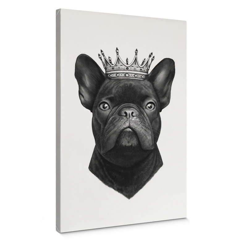 Lienzo Korenkova - Rey Bulldog Francés 