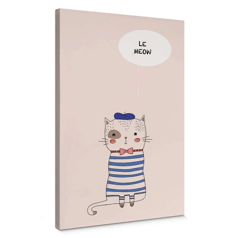 Leinwandbild Kubistika - Le Meow 