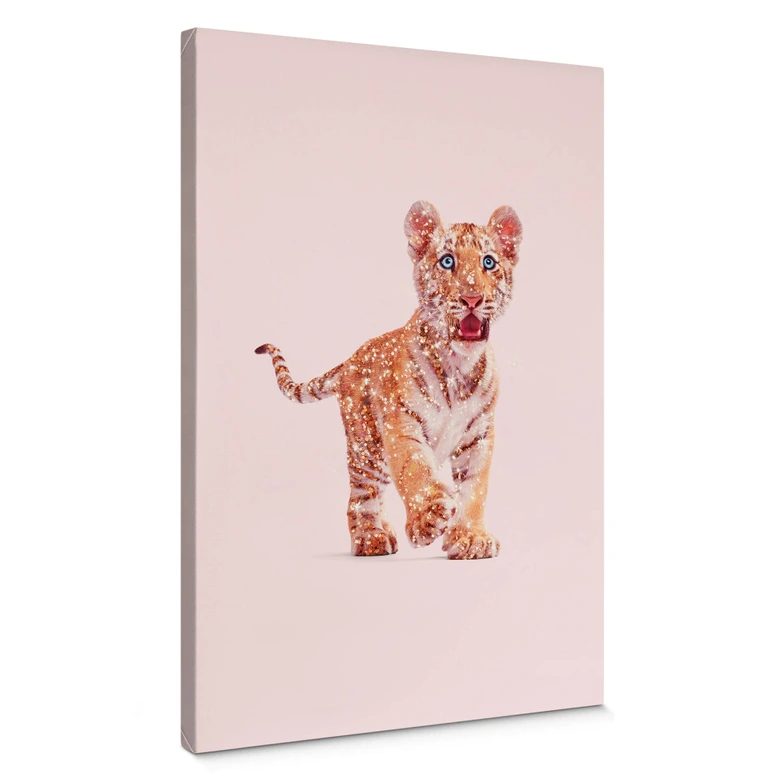 Leinwandbild Loose - Glitter Tiger 