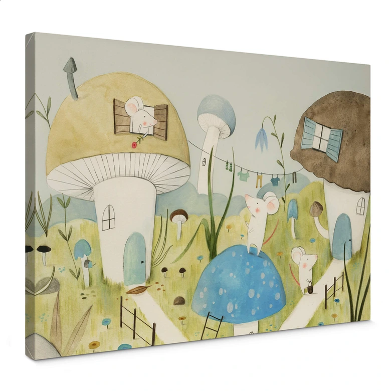 Canvastavla Loske - Musens stad 