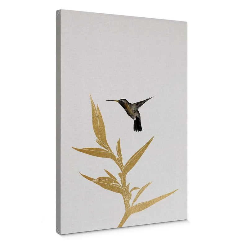 Canvas Orara Studio - Hummingbird and Plant 