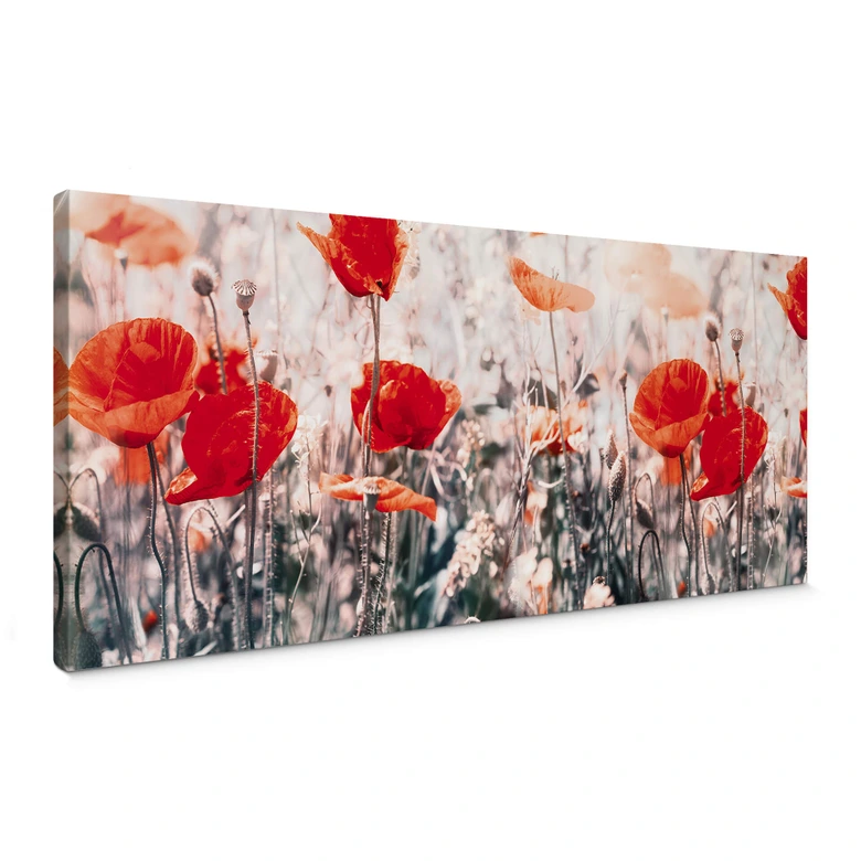 Canvas Red Poppies 
