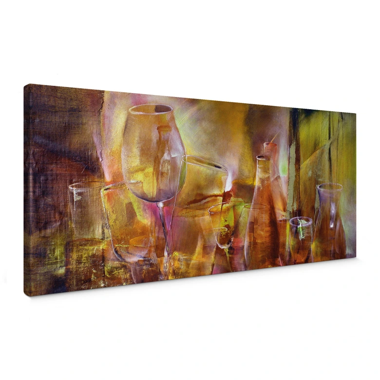 Tableau sur toile Vases et verres - Schmucker 