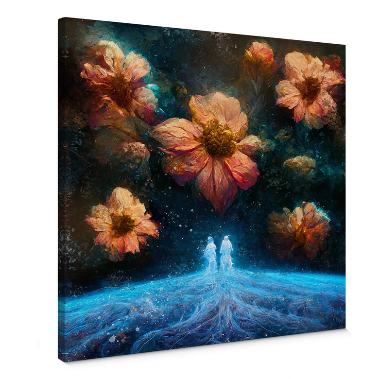 Leinwandbild Heine - Ursprung vom Leben - Astro Cruise - Quadratisch 