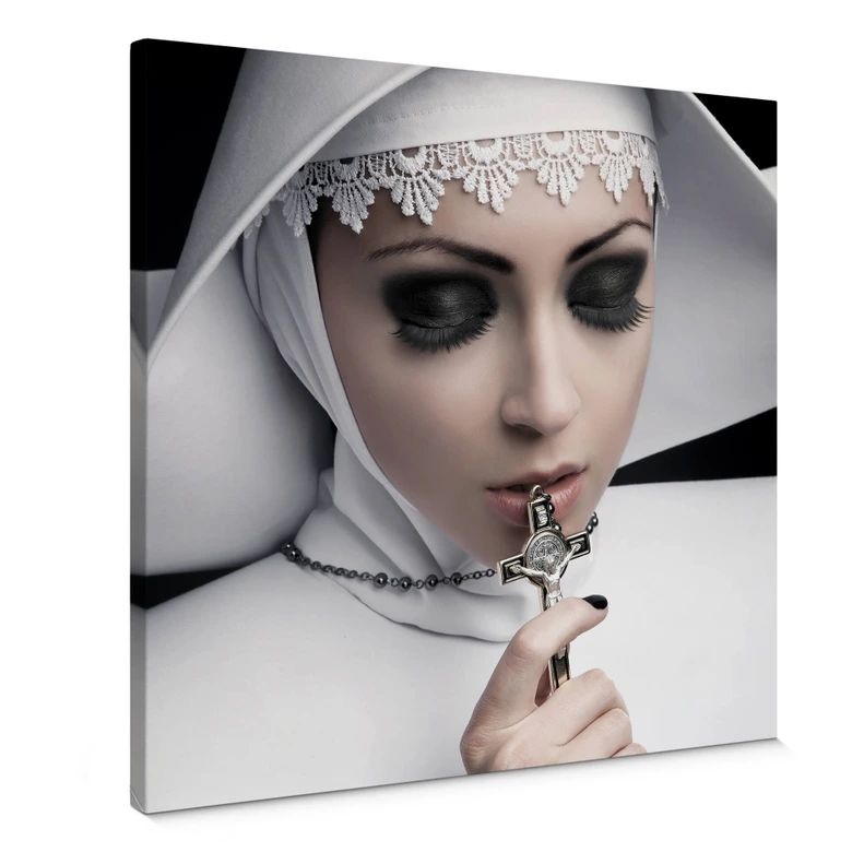 Canvas Stunning Sister - vierkant 