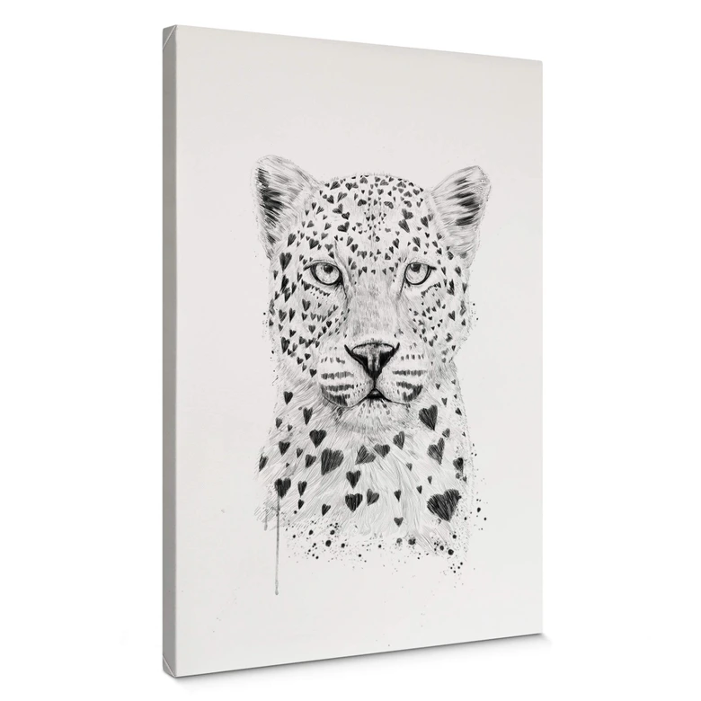 Lienzo Solti - Leopardo cariñoso 