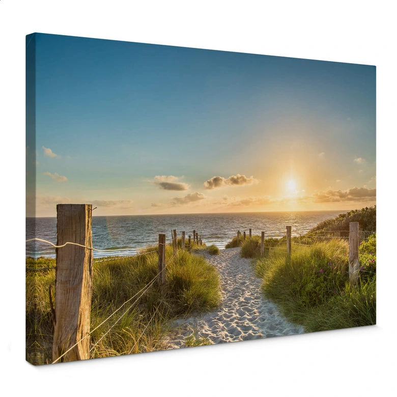 Canvas Zonsondergang 