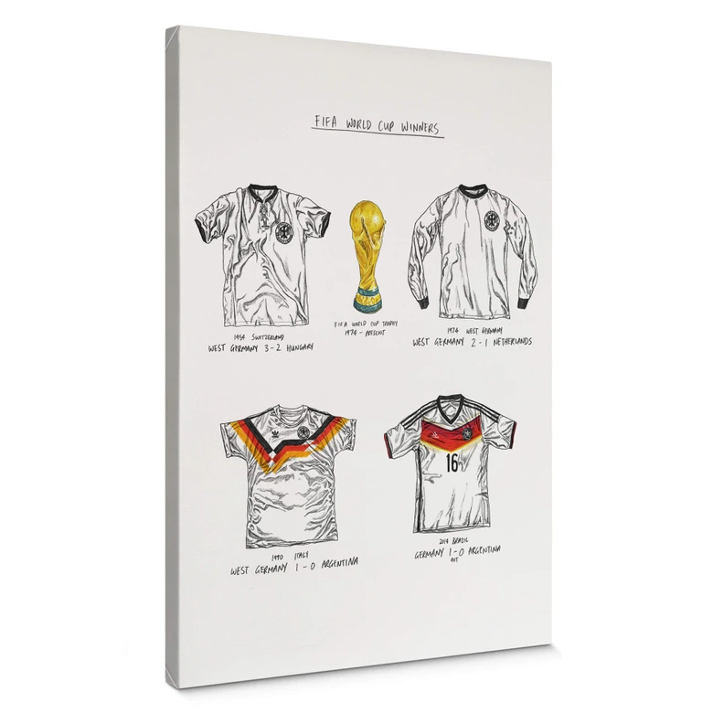 Obraz na płótnie Sparshott - koszulki piłkarskie Niemcy 