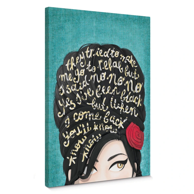 Leinwandbild Tohmé - Amy Winehouse: Rehab 