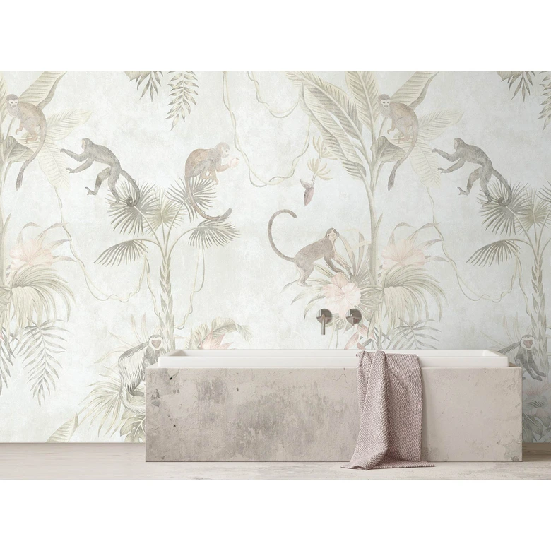 Livingwalls Fototapete Walls by Patel 3 Life In The Trees 3 beige, grün, braun 