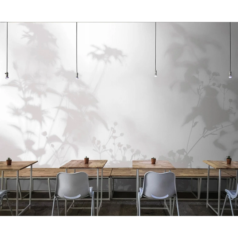 Livingwalls Fototapete Walls by Patel 3 Shadow Room 2 grau, weiß 