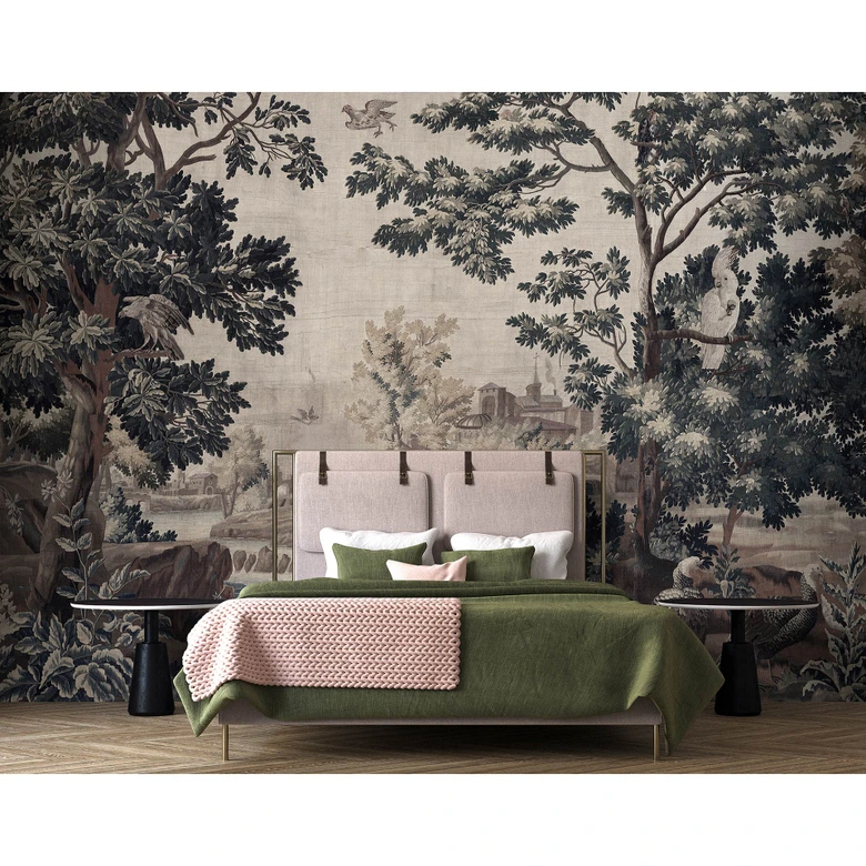 Fototapeta Livingwalls Walls by Patel 3 Gobelin Gallery 1 niebieski, brązowy, beżowy, szary 