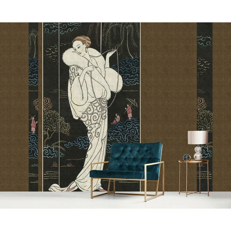 Fototapeta Livingwalls Walls by Patel 3 Adlon 4 brązowy, czarny, biały, niebieski 