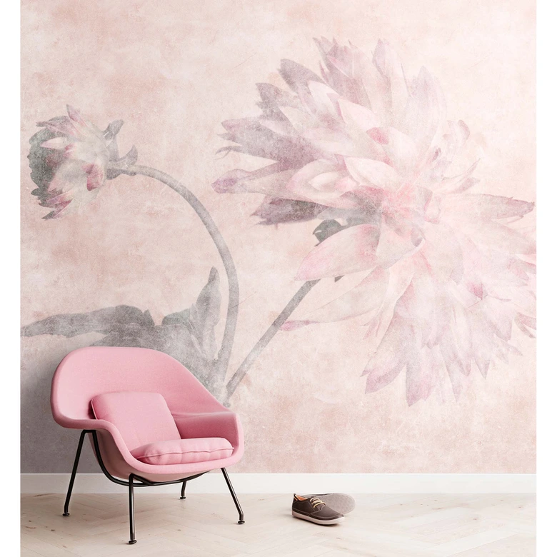 Livingwalls Fototapete Walls by Patel 3 Morning Room 2 rosa, grau 