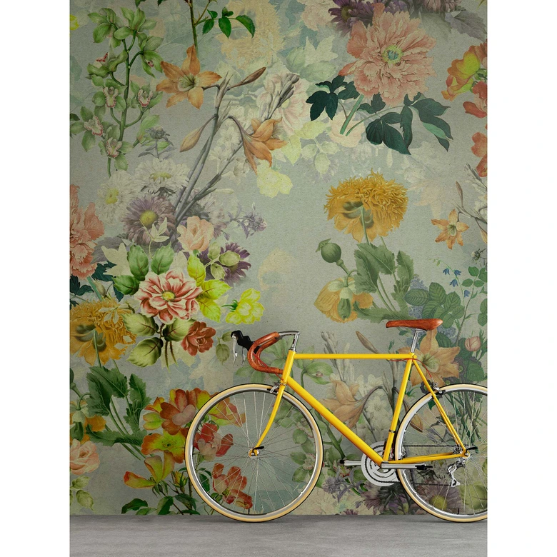 Livingwalls Fototapete Walls by Patel 3 Amélie`S Home2 grün, gelb, orange, rot 