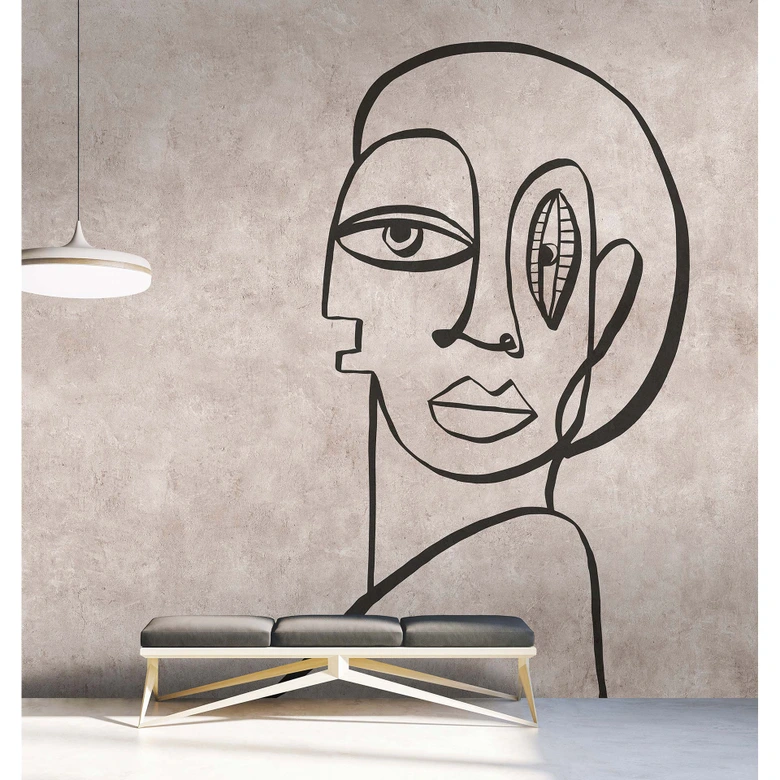 Livingwalls Fototapete Walls by Patel 3 Paloma`S Room 1 beige, grau 