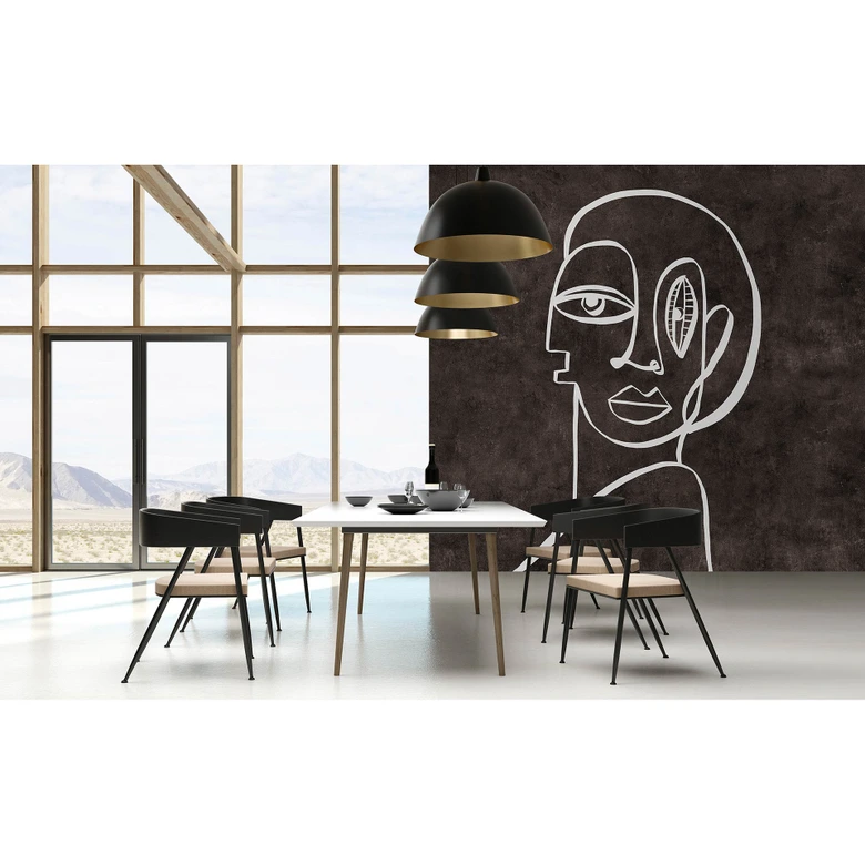 Livingwalls Fototapete Walls by Patel 3 Paloma`S Room 2 braun, grau 