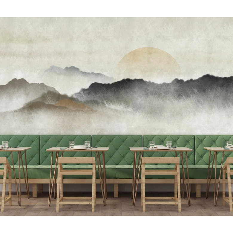 Livingwalls Fototapete Walls by Patel 3 Akaishi 1 beige, grau, blau 