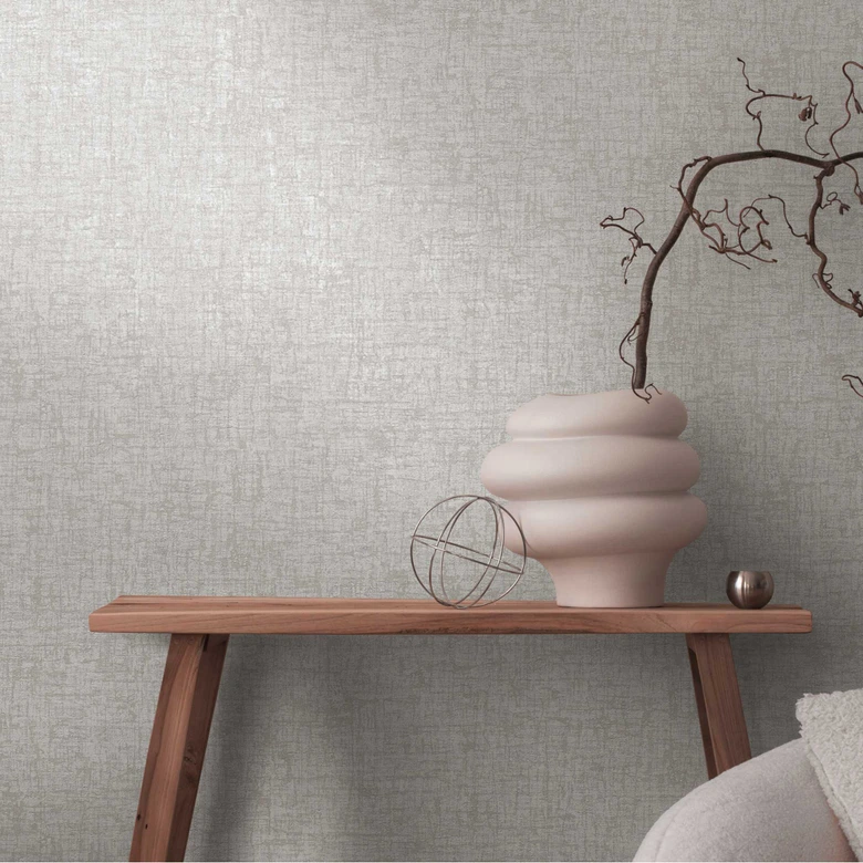 Strukturtapete Kalkputz-Optik Hellgrau - Moderne Vliestapete Urban Style 