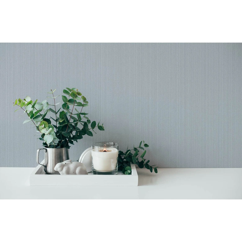 Livingwalls Unitapete Mata Hari Vliestapete einfarbig grau 