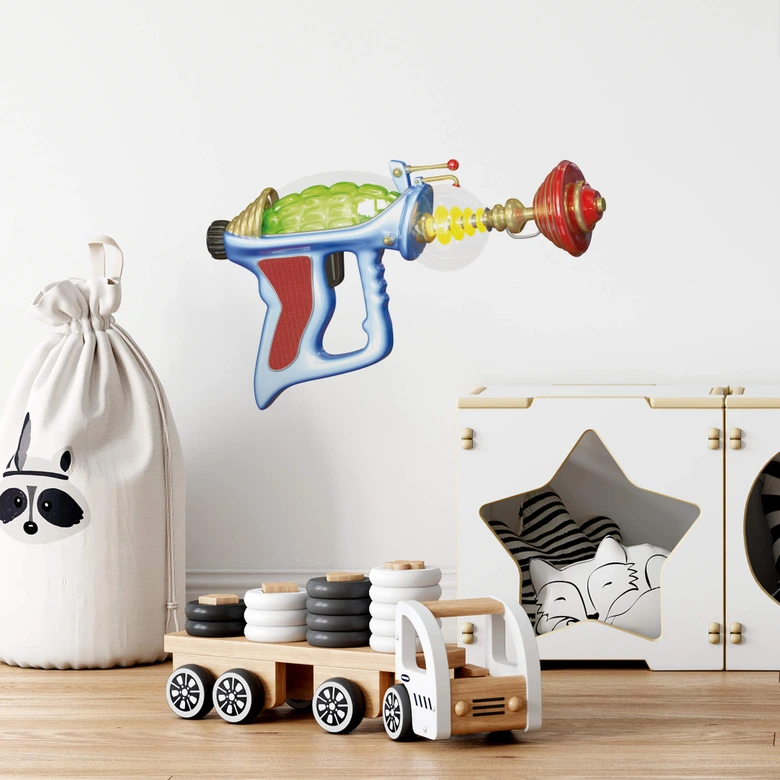 Sticker mural - Michel Agullo - Pistolet laser 
