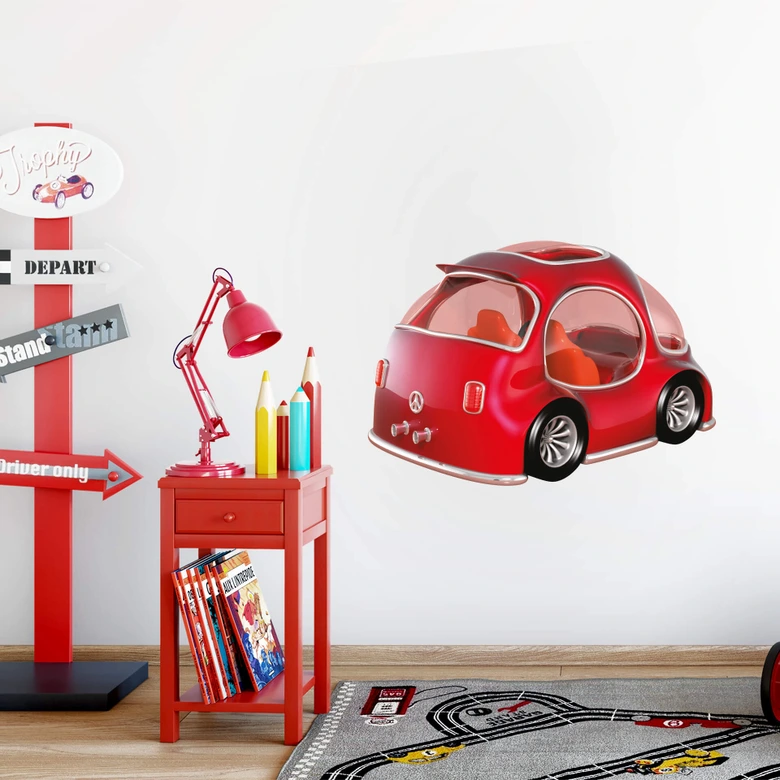 Wandtattoo Michel Agullo - Beetle (rot) 