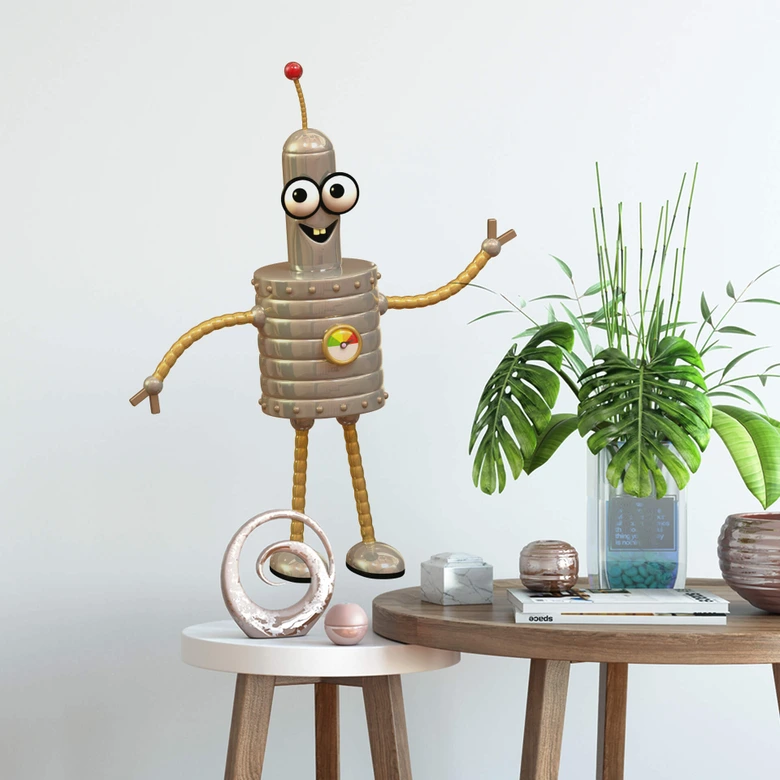 Sticker mural - Michel Agullo - Robot Anni 