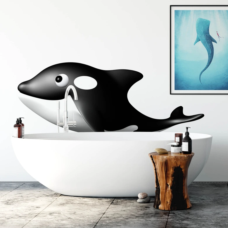 Wandtattoo Agullo - Orka Wal 