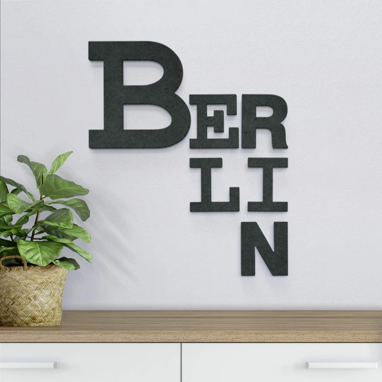 MDF bogstaver - Berlin (mixed) 