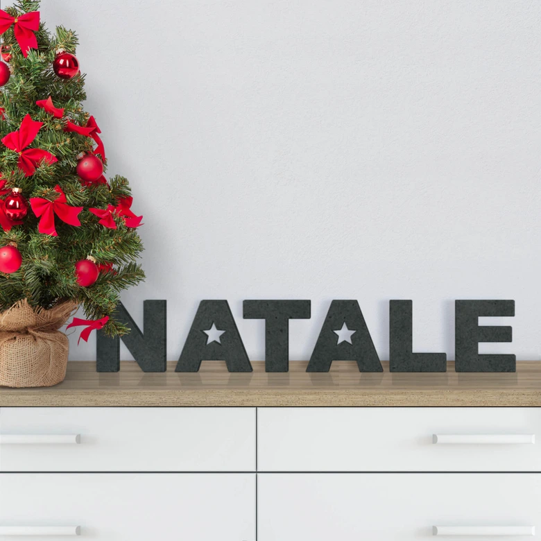 MDF-Dekobuchstaben Natale 