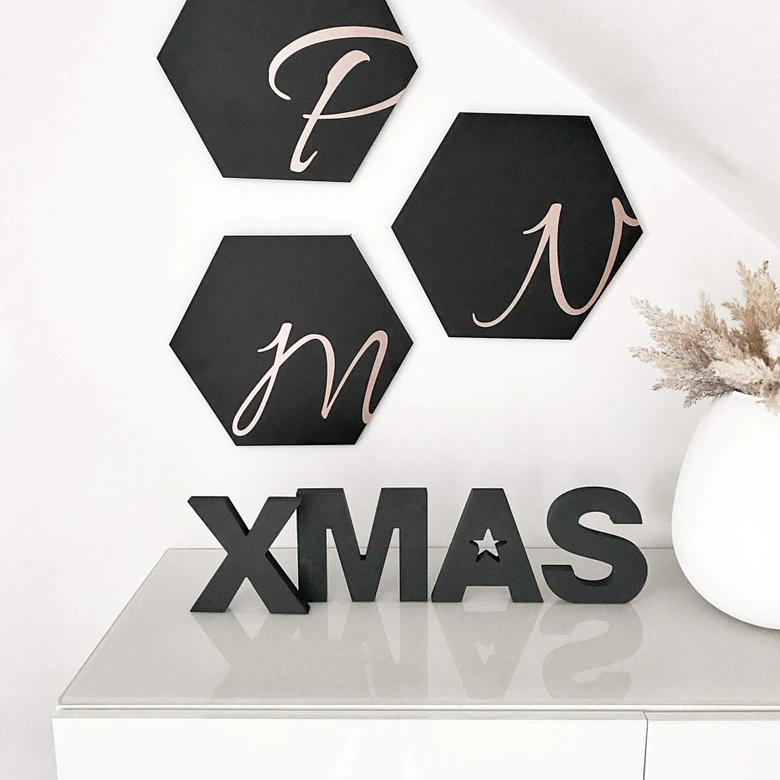MDF bogstaver - XMAS 