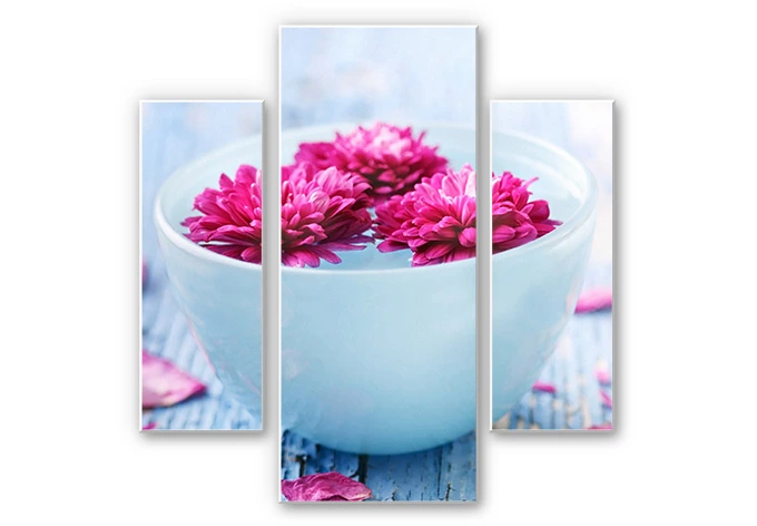 Wandbild Wellness Ambiente (3-teilig) 